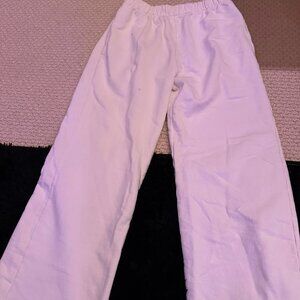 Brandy Melville white sweatpants - open bottom